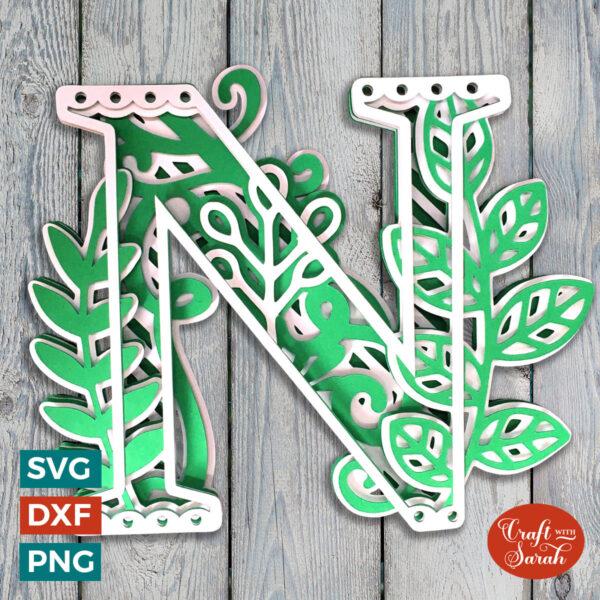 Letter N Alphabet SVG