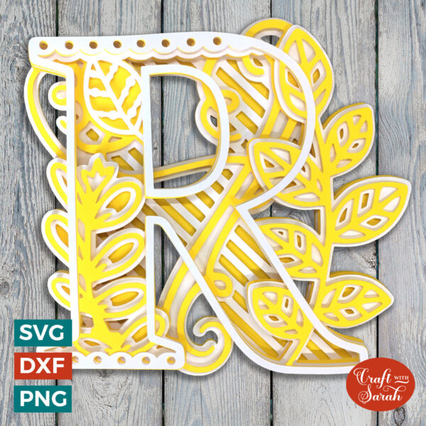 Letter R Alphabet SVG