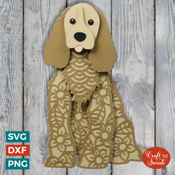 Cocker Spaniel - Sitting SVG