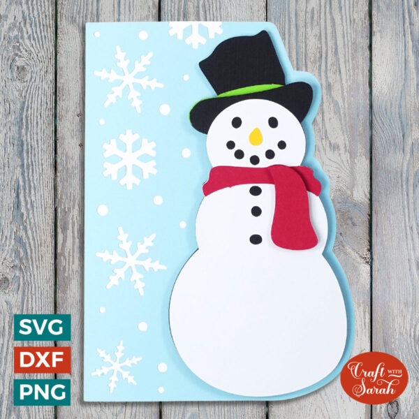 Snowman Side Edge Card