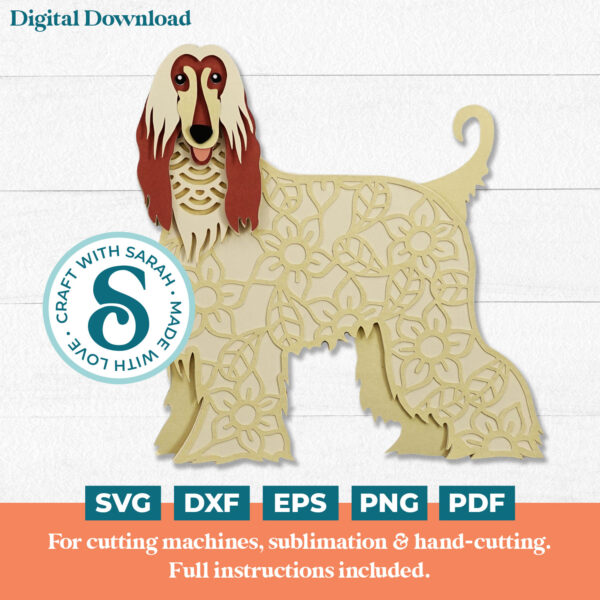 Afghan Hound SVG