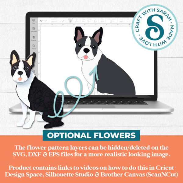 Boston Terrier SVG (Sitting) - Image 2