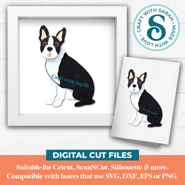 Boston Terrier SVG (Sitting) - Image 4
