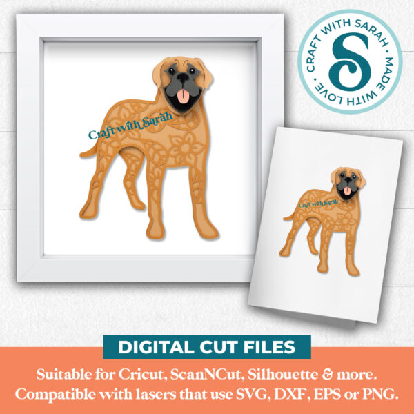 Bullmastiff SVG (Front Facing) - Image 3