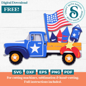 4th July Truck SVG