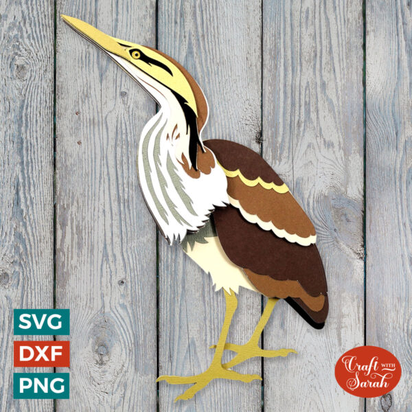 Bittern Bird SVG