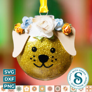 Dog Face Cutting File for Glitter Ornaments