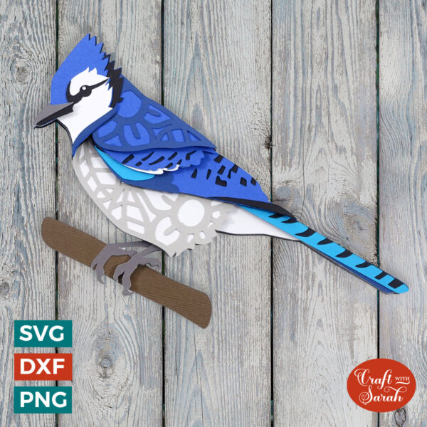 Blue Jay Bird SVG