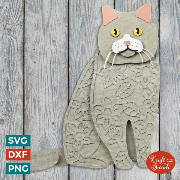 British Shorthair Cat SVG