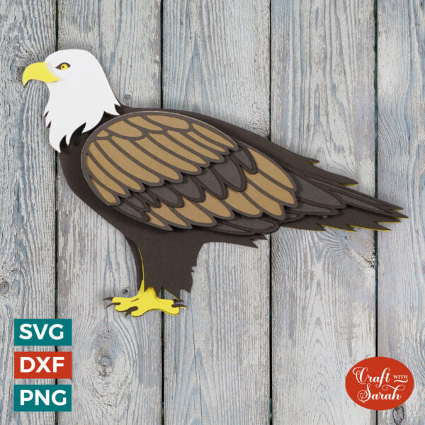Perching Eagle SVG