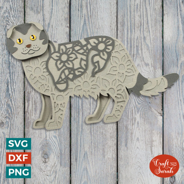 Scottish Fold Cat SVG