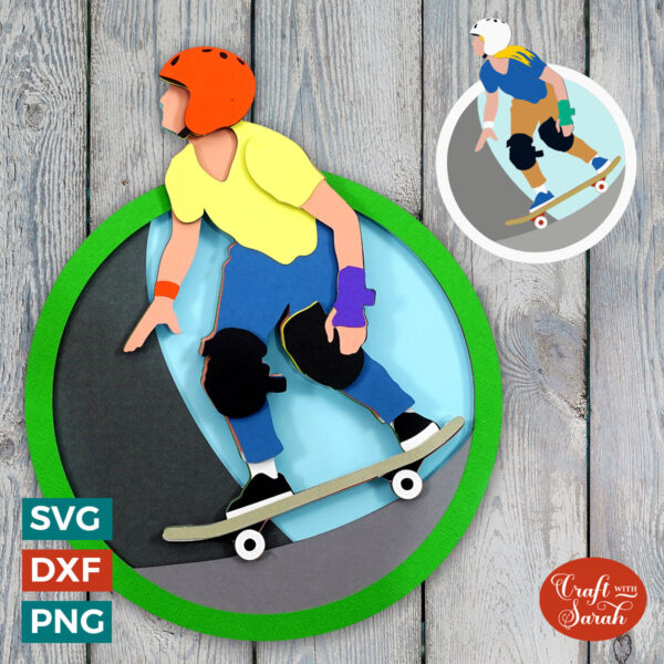 Skateboarding SVG