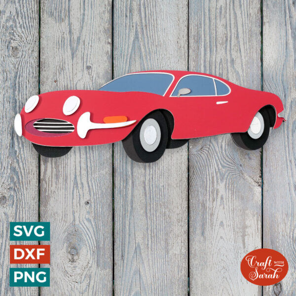 Vintage Sports Car SVG