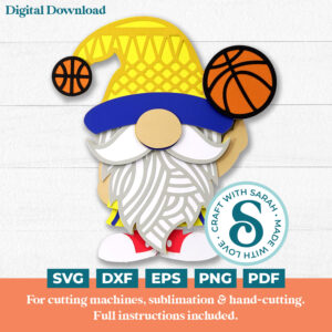 Basketball Gnome SVG - Male