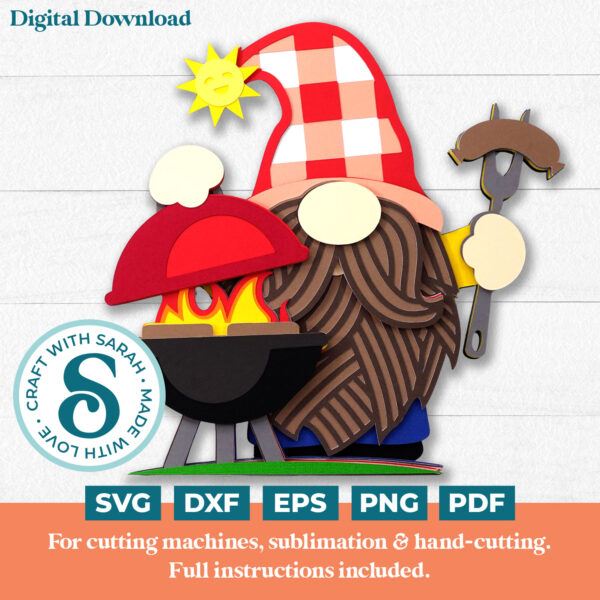 BBQ Gnome SVG - Male