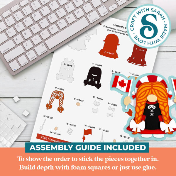 Canada Gnome SVG - Female - Image 3
