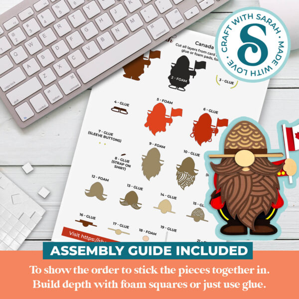 Canada Day Gnome SVG - Male - Image 3
