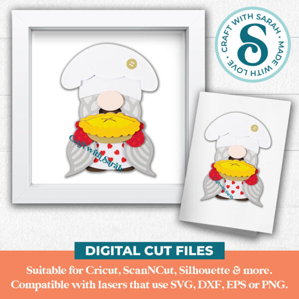 Chef Gnome SVG - Female - Image 2