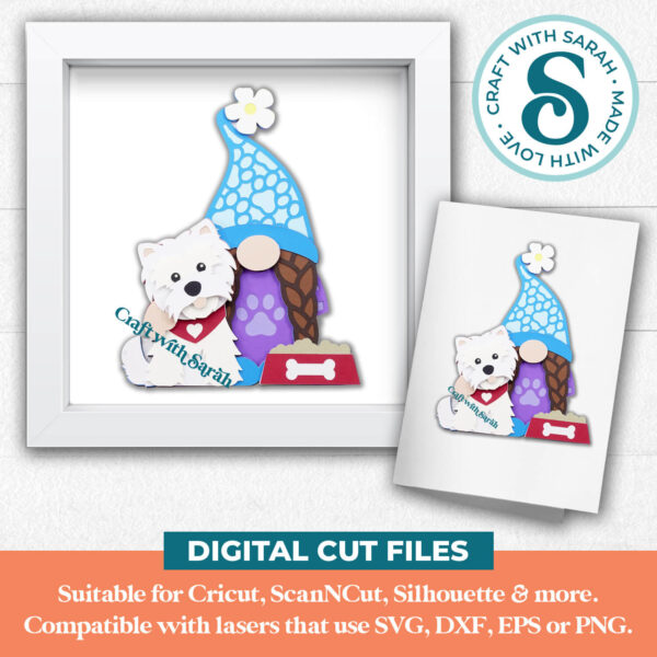 Dog Lover Gnome SVG - Female - Image 2