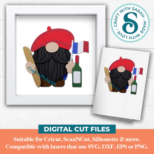 French gnome SVG - Male - Image 2
