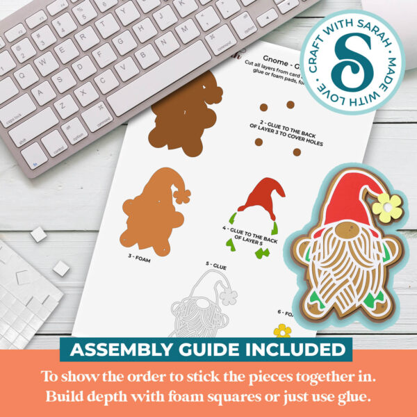 Gingerbread Gnome SVG - Male - Image 3
