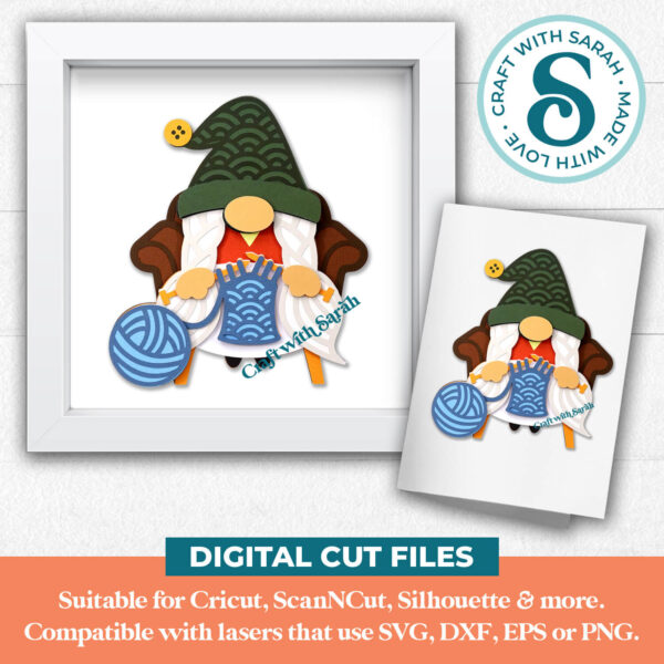 Grandma Gnome SVG - Female - Image 2