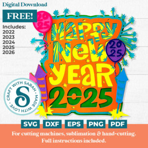 New Year Fireworks SVG