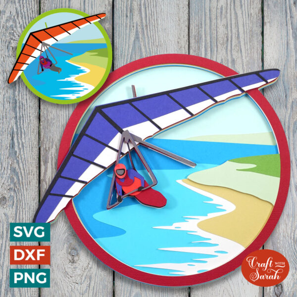 Hang Gliding SVG