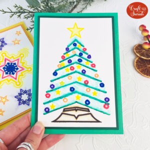 Christmas Tree Watercolor Card