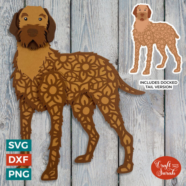 Wire Haired Vizsla SVG