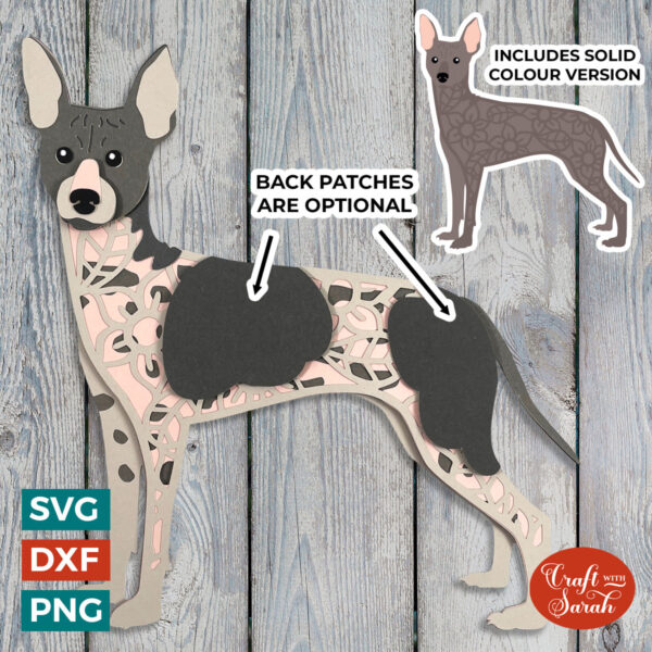 American Hairless Terrier SVG