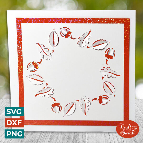 Autumn Circle Cut & Tuck Card