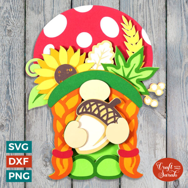 Autumn Gnome SVG - Female