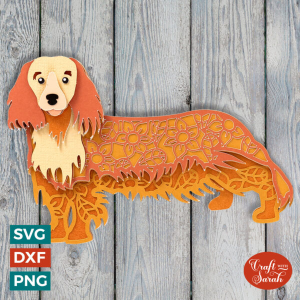 Dachshund - Long Haired SVG
