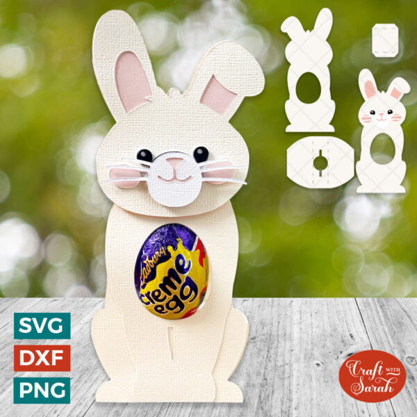 Easter Bunny Egg Holder SVG