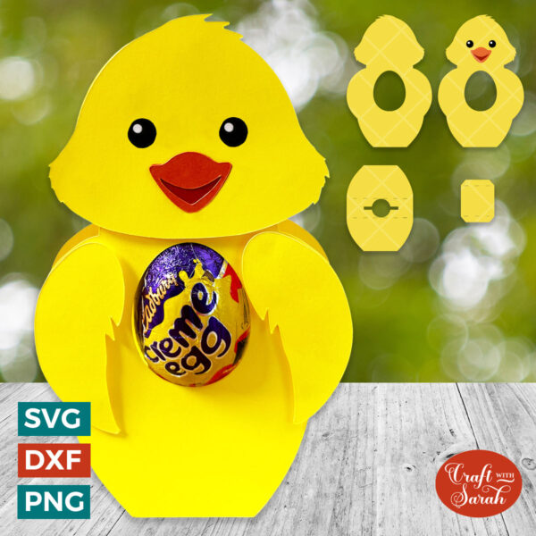 Chick Chocolate Egg Holder SVG