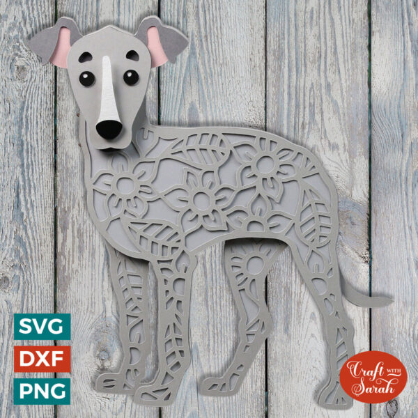 Greyhound Puppy SVG
