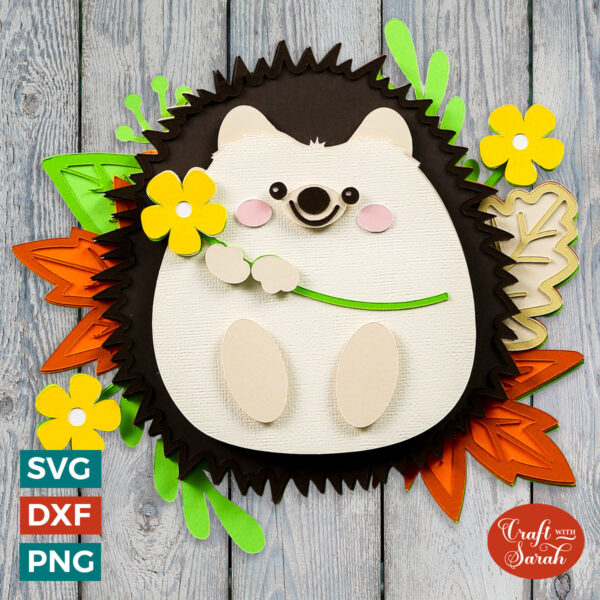 Spring Hedgehog SVG