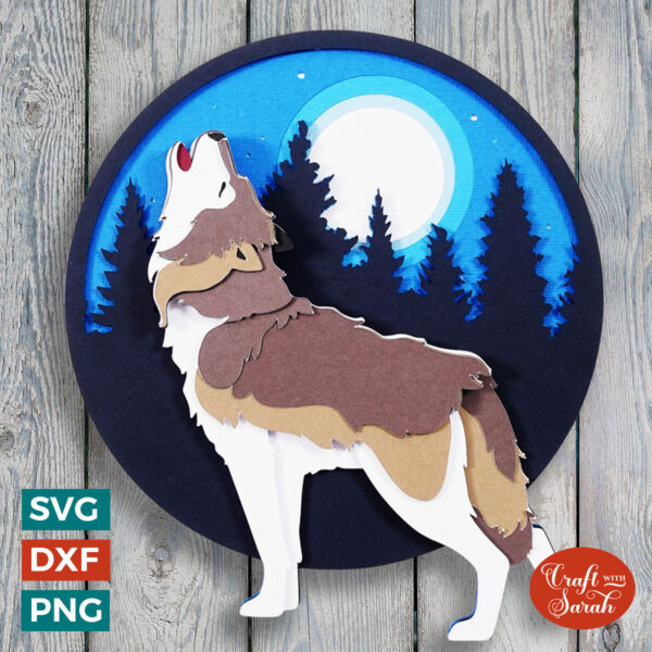 Howling Wolf SVG