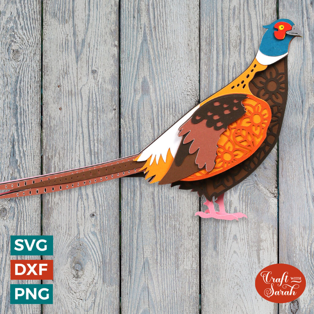 Pheasant SVG - Craft with Sarah