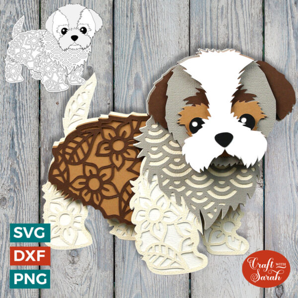 Small Fluffy Puppy SVG
