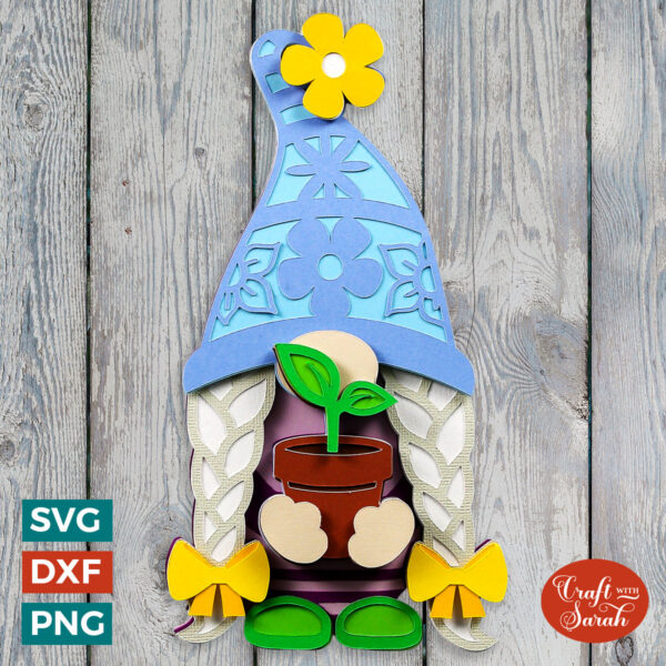 Spring Gnome SVG - Female