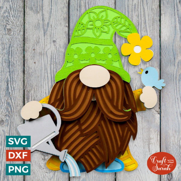 Spring Gnome SVG - Male
