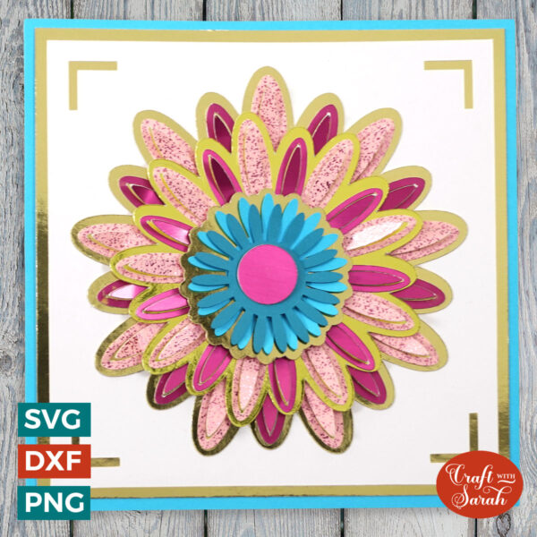 Flower Bend Out Card 1