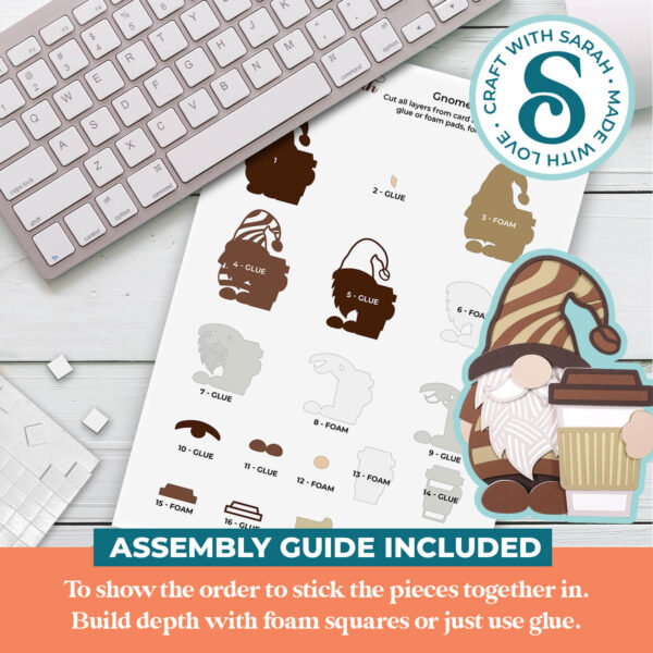 Coffee Gnome SVG - Male - Image 3