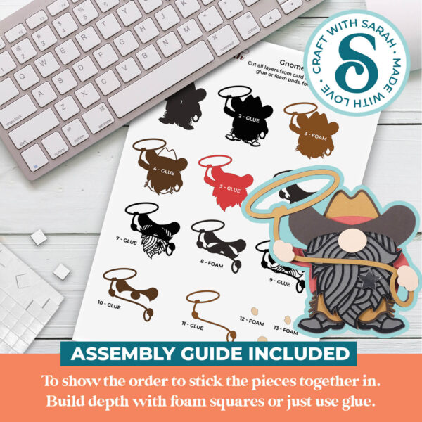 Cowboy Gnome SVG - Image 3