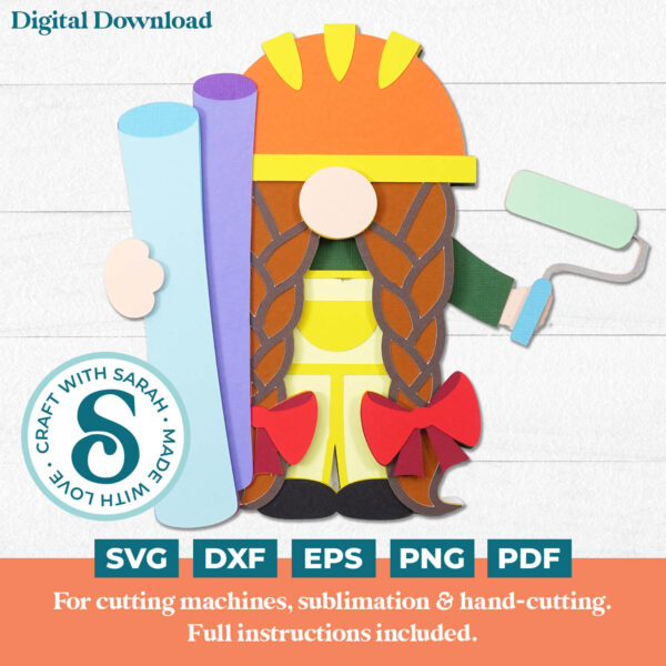 DIY Gnome SVG - Female