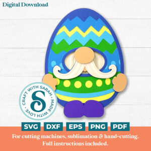 Easter Egg Gnome SVG - Male