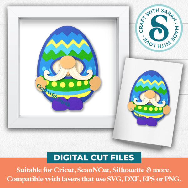 Easter Egg Gnome SVG - Male - Image 2