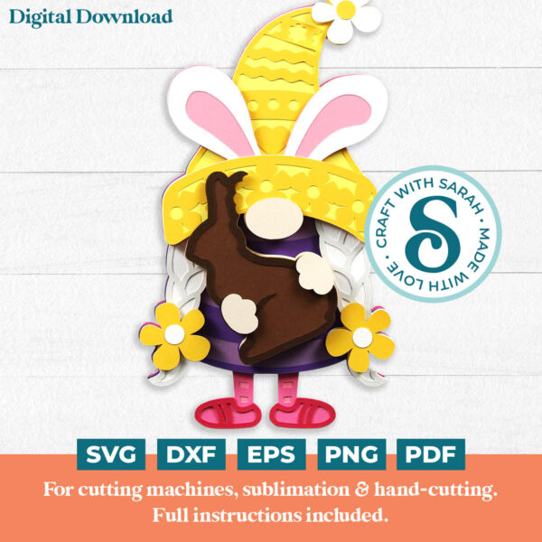 Easter Gnome SVG - Female